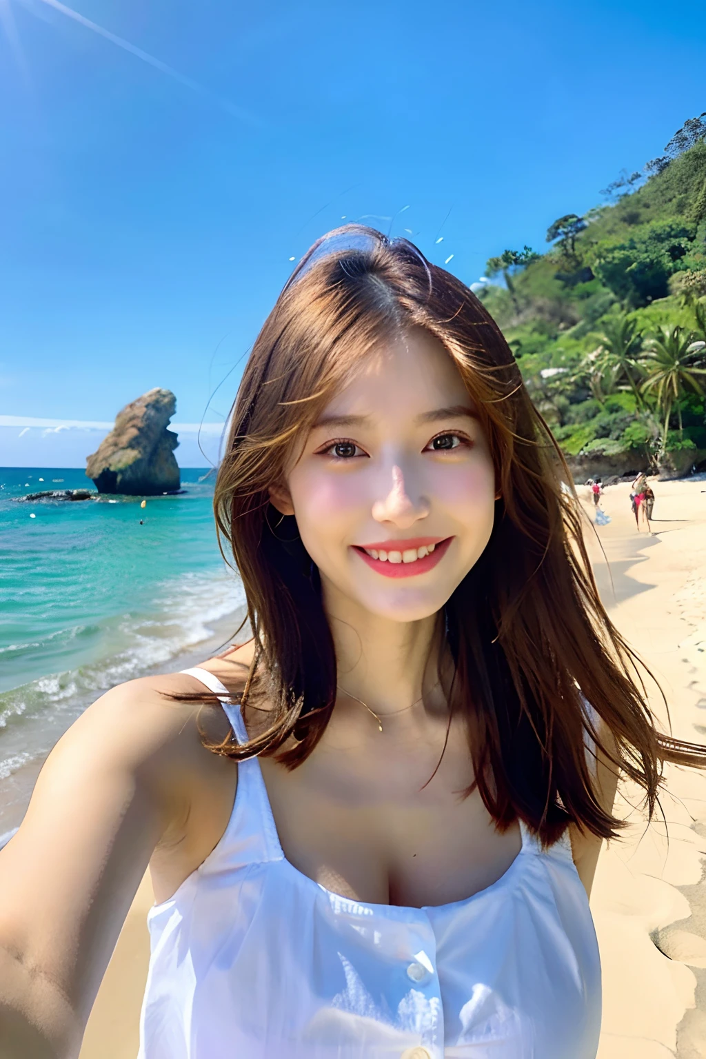 of the highest quality, One beautiful woman, Summer Fashion, the beach,Colossal tits