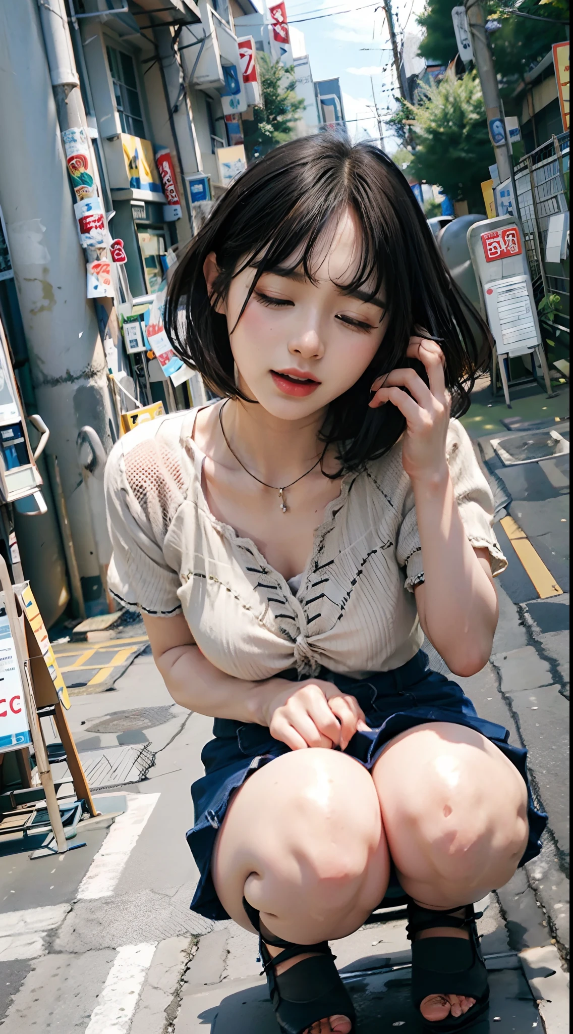 masterpiece, remote_play, remote_vibrating,  open mouth, closed eyes,