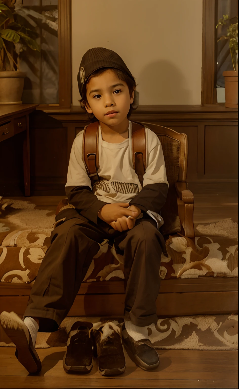 Boy  siting in chair