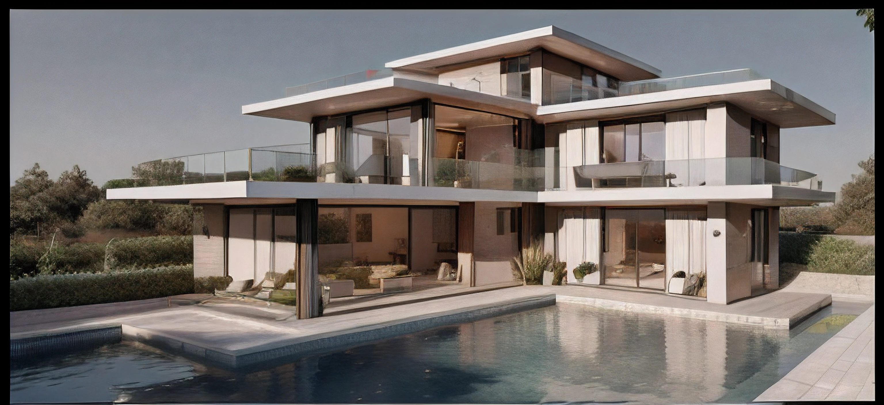 House, Villa morden