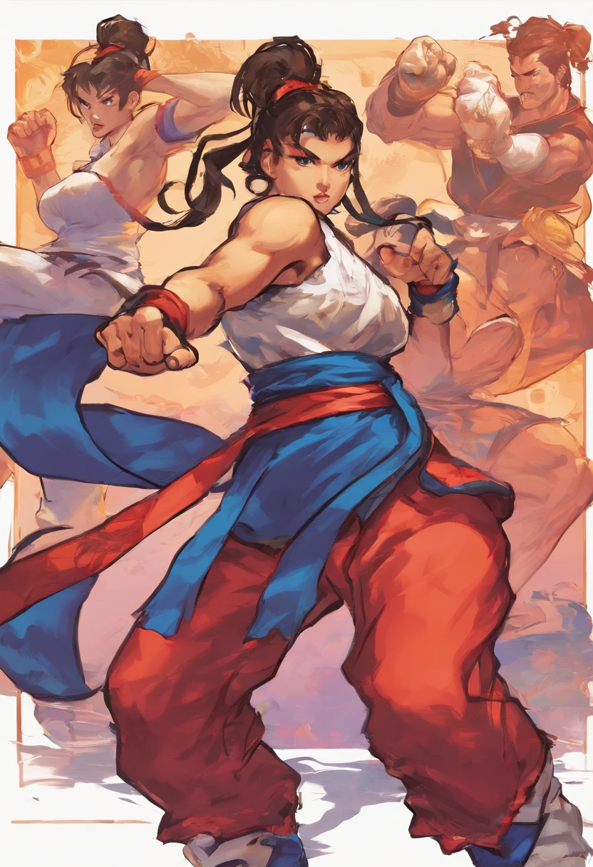 ChunLi、Chest exposure、Poses