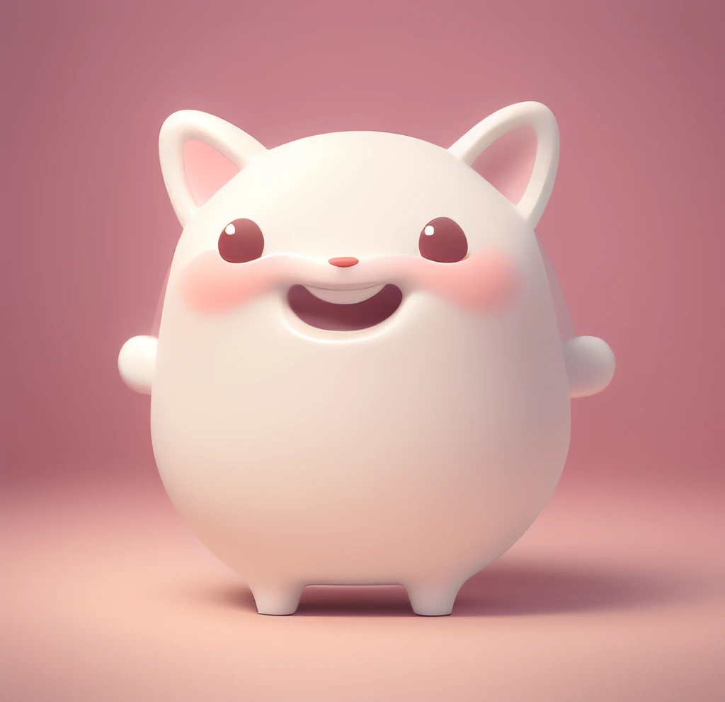 gorgeous tiny hyperrealistic white wolf, pink eyes, Chibi, adorable and cute, logo design, cartoon, cinematic lighting effect, charming, 3d vector art, cute and quirky, fantasy art, bokeh, hand drawn, digital painting, soft lighting, isometric style, 4K resolution, photorealistic rendering, highly detailed cleaning, vector image, photorealistic masterpiece, professional photography, simple space scenery,  plain white background, isometric, vibrating vector, standing under two legs