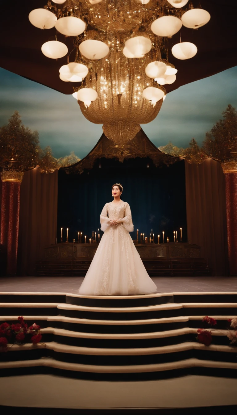 Showa,stage,stage,enka,Background with,retro,The altar,Glistening,Dreams,Takarazuka