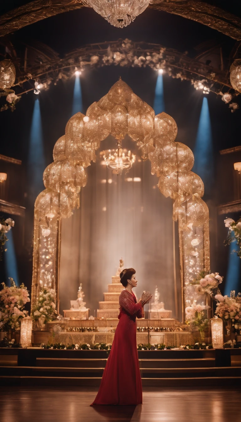 Showa,Background with,stage,enka,Retro,The altar,Takarazuka