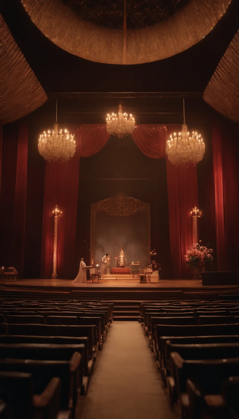 Background with,Showa,stage,stage,The altar,jpn,Takarazuka,8k,CG