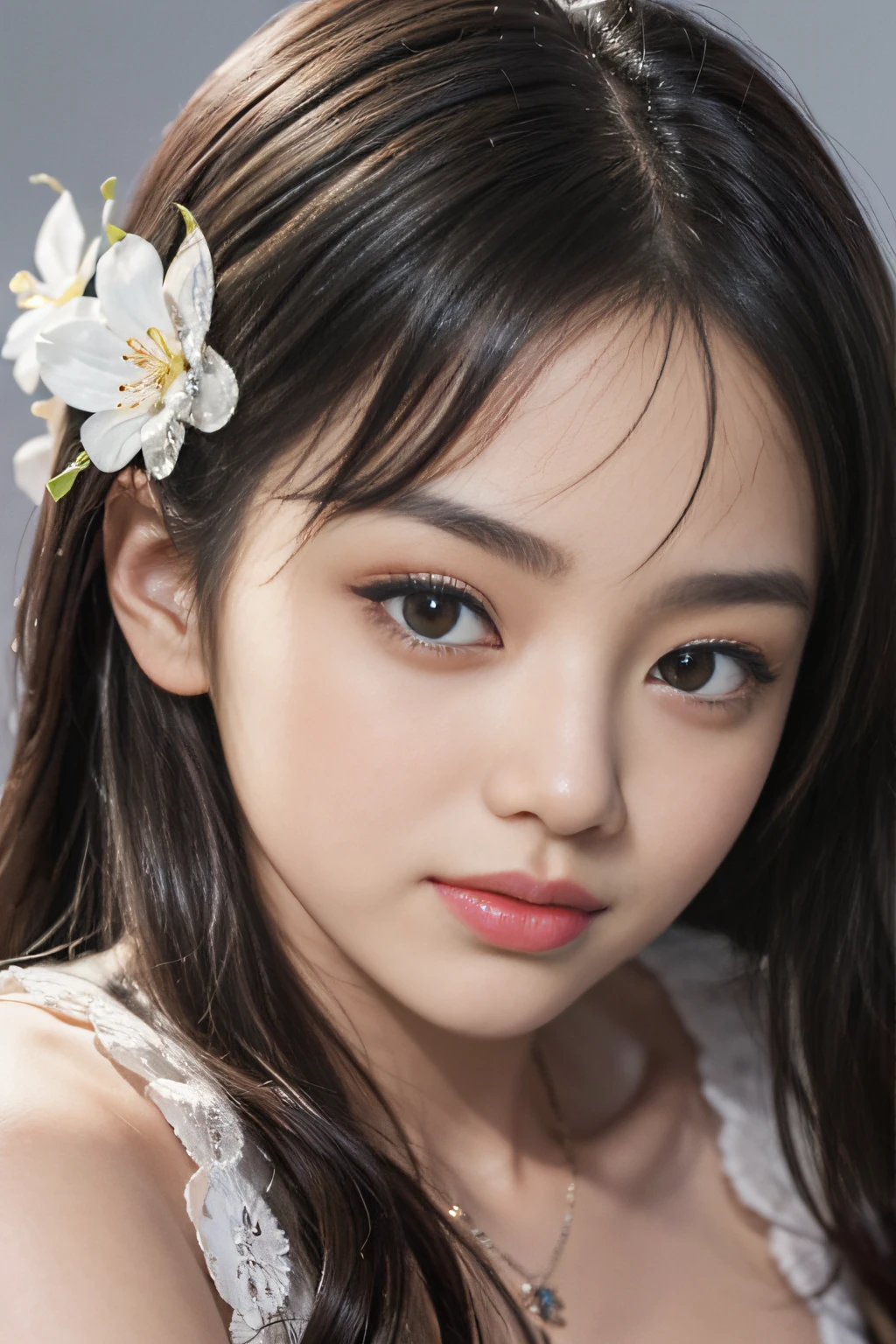 (超高分辨率,realisticlying,realisticlying,best qualtiy,photo-realistic),(8k,RAW photogr,best qualtiy,tmasterpiece),(photon maping,Radio City,physically-based renderingt,automatic white balance),tech sense,best qualtiy,tmasterpiece,illustratio,CG,unified,the wallpaper,offcial art,astounding,finely detailled,Extremely refined and beautiful,The is very detailed,highly detailed,Clear focus,rich background,vague background,(Real Human,fully body photo),(((highdetailskin,Visible Pore))),((facial closeups))),((mediuml breasts)),A 22-year-old Japanese girl,Lace outfit,Seductive expressions,stooped,forward leaning,ssmile,Sweat slightly,Deep cleavage