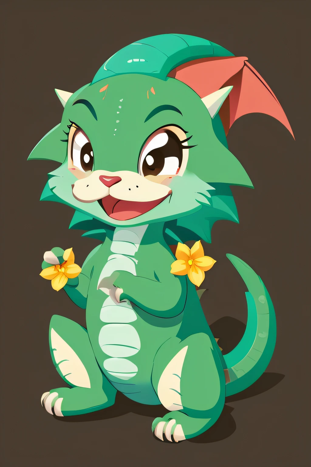 Cute baby dragon、Cartoon style、illustratio