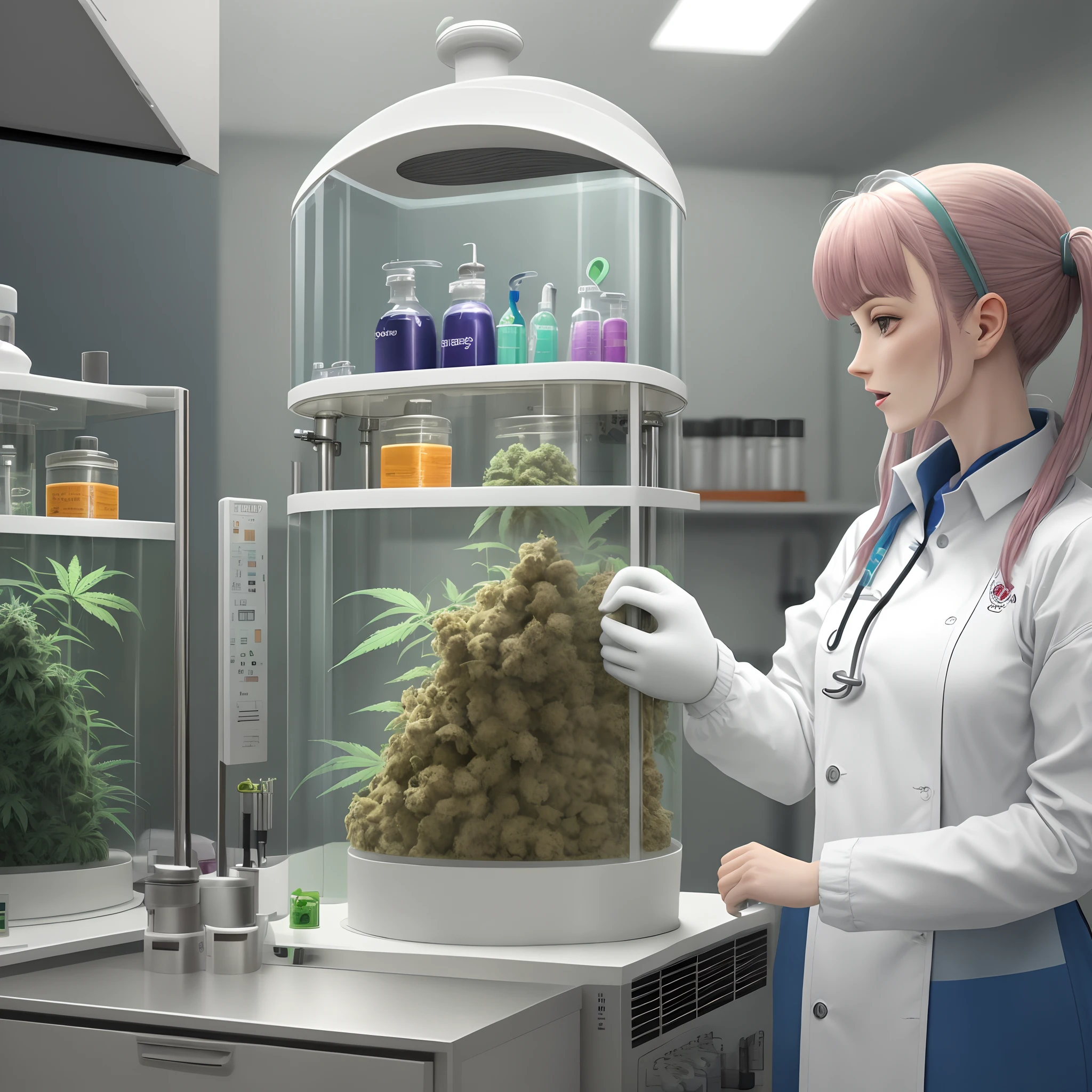 ???????? dans un laboratoire