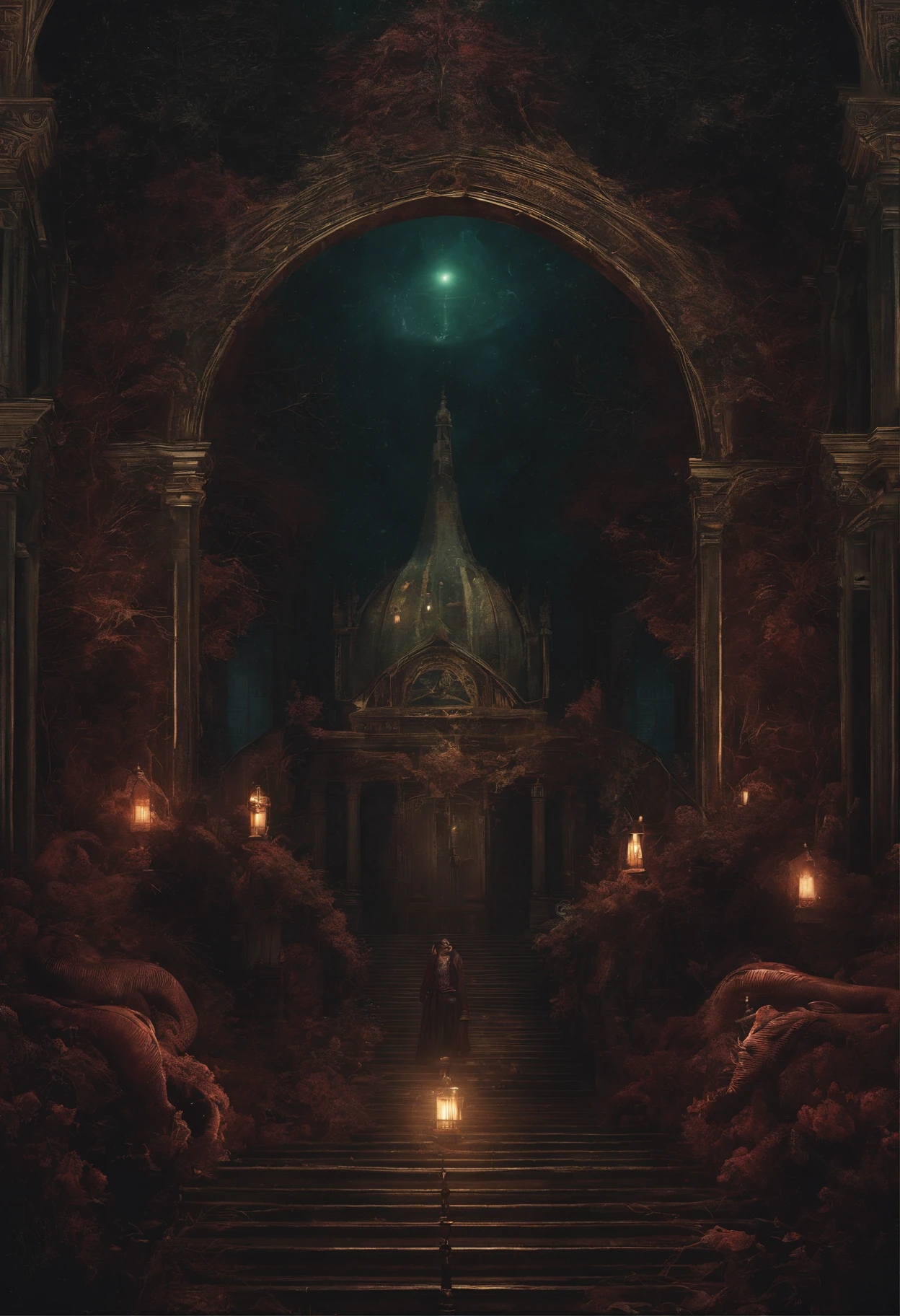 Lovecraftian, dark, horror, madness, foreboding, awe inspiring, wallpaper