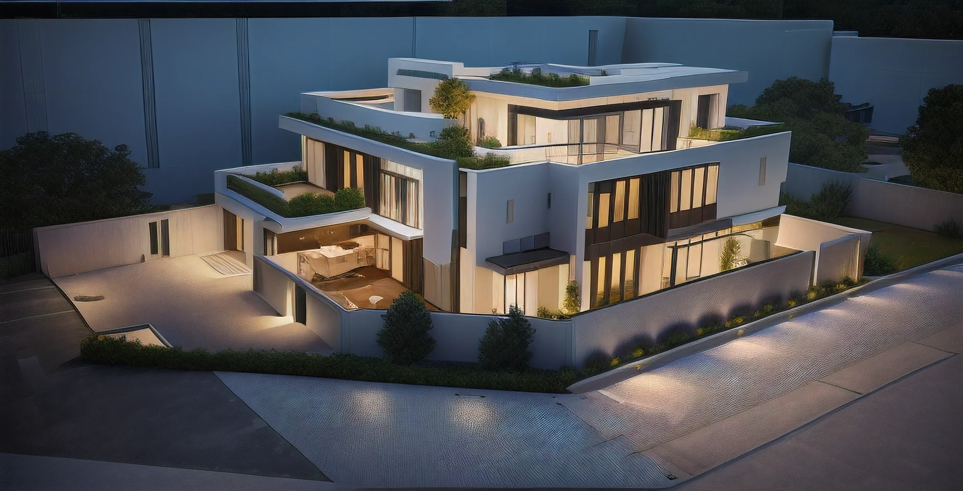 a rendering of a modern house with a lot of windows, large modern residence, arhitectural shot, concept house, inter dimensional villa, architectural concept, realistic concept, architectural render, architectural concepts, realistic architecture, overall architectural design, architectural rendering, lumion render, highly detailed render, render to resolute perfection, realistic 3 d style, fully detailed render