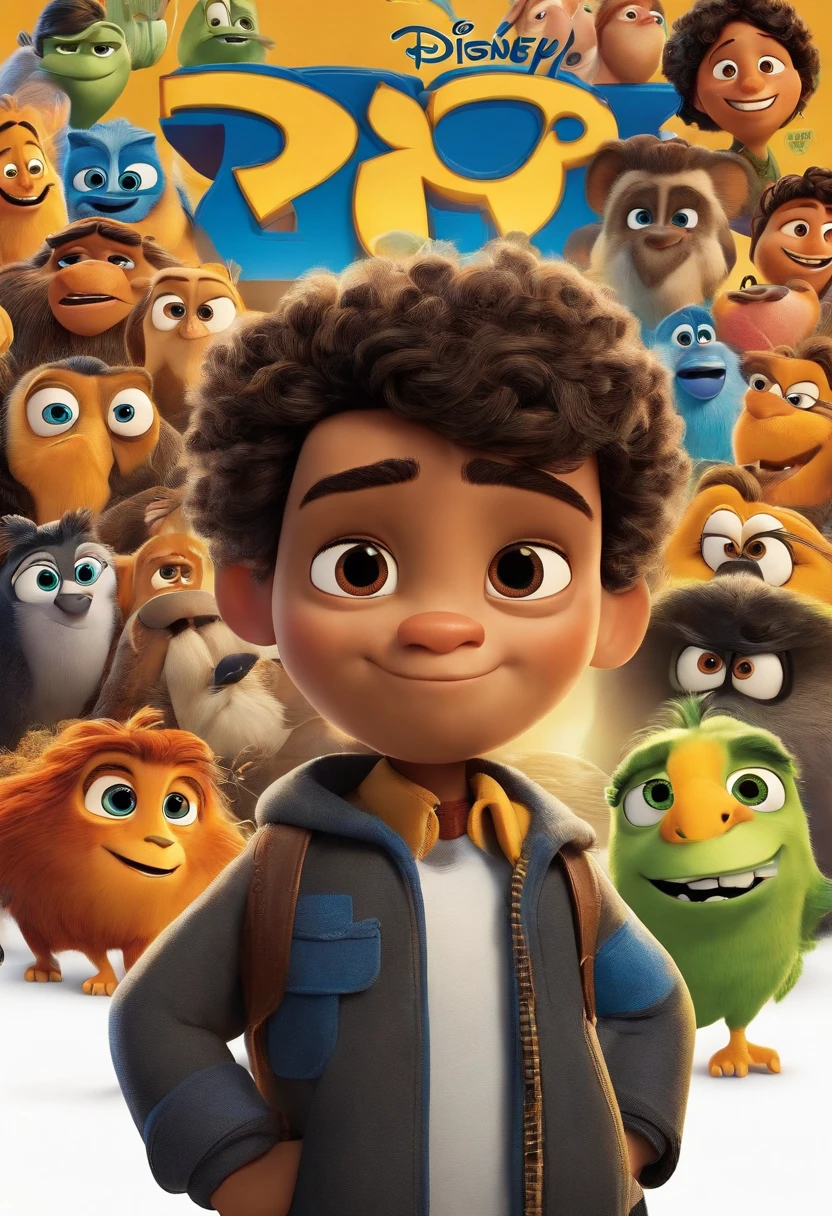 Personagem de desenho animado de um homem 34 anos, pele parda clara, 1,74 de altura 80kg, cabelo castanho escuro com degrade, barba baixa, jogando futebol, uma camisa azul, estampado o numero 9 em amarelo, animation style rendering, pixar, 3D estilizado, Arnold Maya render, 3 d render stylized, toon render keyshot, Personagem 3D, Personagem 3D, 3d rendering stylized, 3 d character render, personagem de desenho animado, Personagem de close up, Pose de personagem, (Estilo Pixar) (master part:1.2) (Bokeh) (best quality) (pele detalhada) (textura detalhada) (8k) (argila) (Cinematic lighting) (foco nítido,Senta e vaza a parte superior do corpo