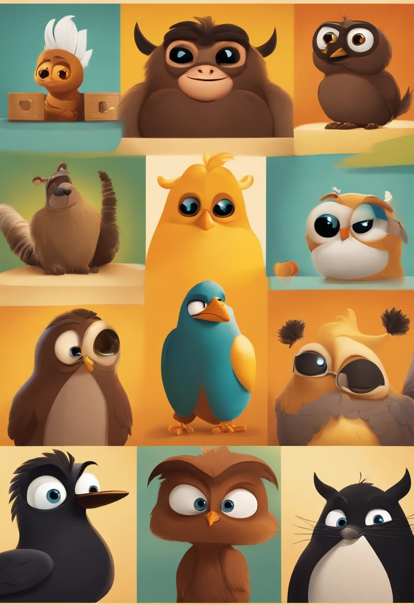 um poster de filme estilo disney pixar .personagem com olhos castanhos,cabelo curto ,usa jaqueta preta com amarelo, sentado na frente do computador , nome do poster e fenix social media