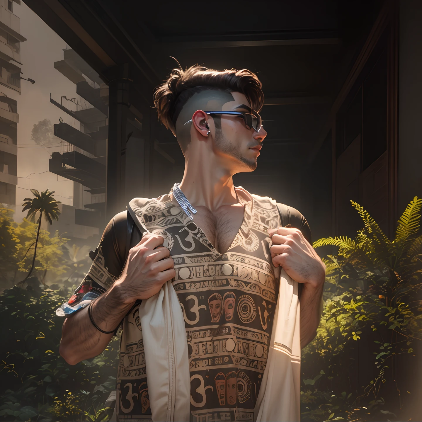 Change background cyberpunk handsome boy, realistic face.8k ultra realistic.