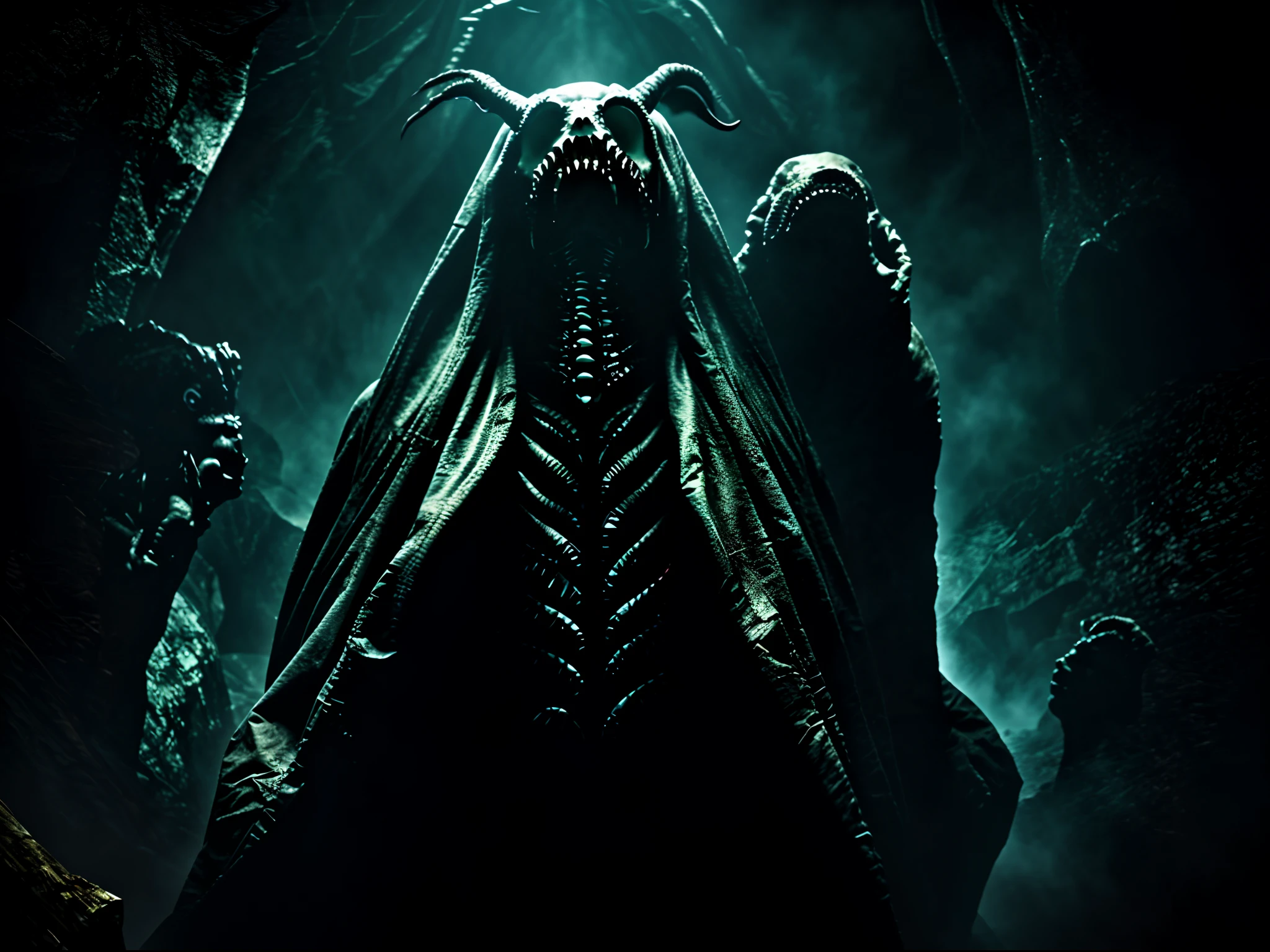 Lovecraftian, dark, horror, madness, foreboding, awe inspiring, wallpaper