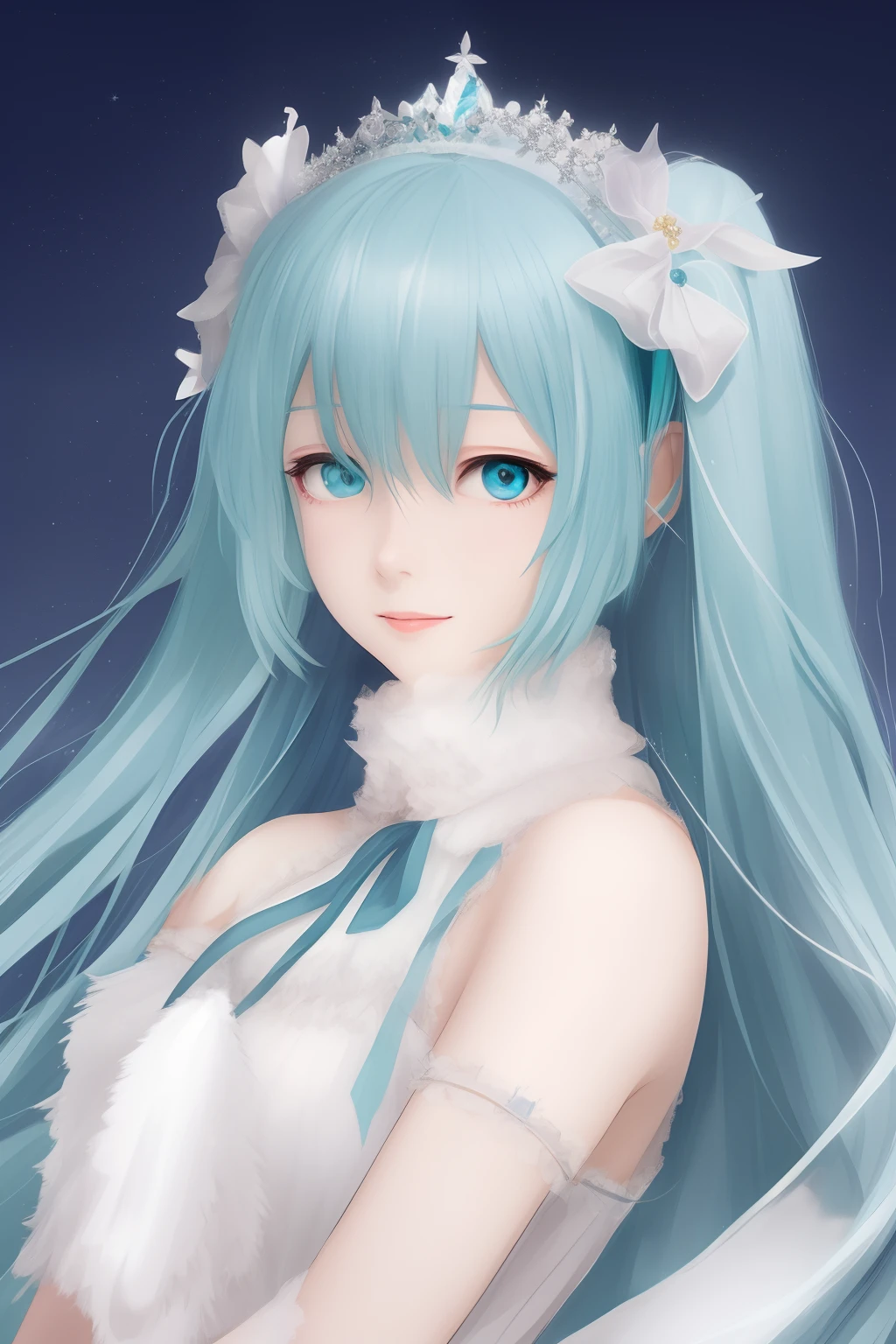 Hatsune Miku Princess Snow Miku Za Blue White 2019
