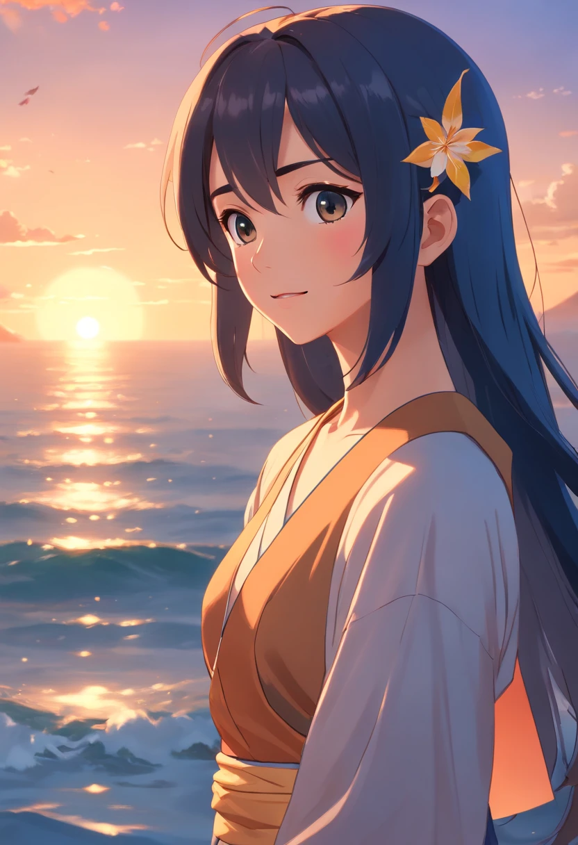 (best quality,4k,8k,highres,masterpiece:1.2),ultra-detailed,(realistic,photorealistic,photo-realistic:1.37), Lord Rama with Sita,one frame,close-up,bright,happy,warm soft lighting,sunset,(sparks:0.7)