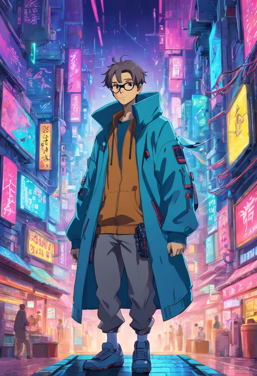 Cyberpunk Hacker MAN