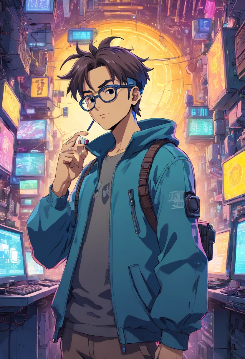 Cyberpunk Hacker MAN