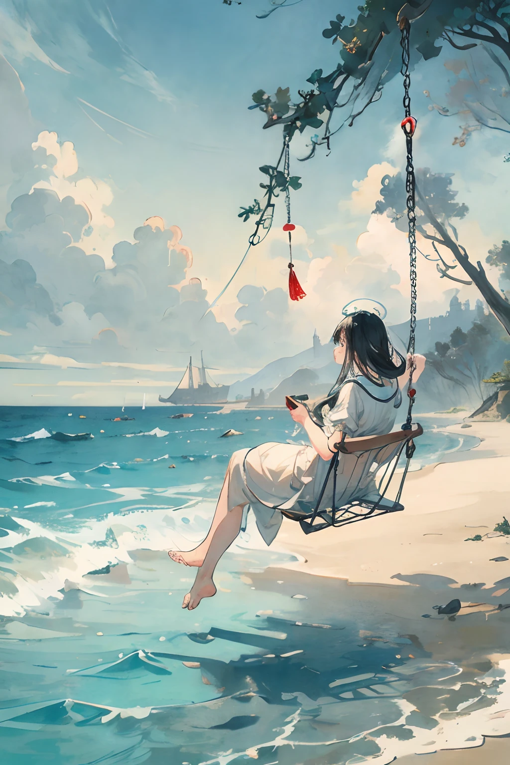 A swing echoes the origin of rain、Learning the Wrath of the Sea with Two Swings、Borrow to this world with three blessings、Surround yourself with magical support on all sides
