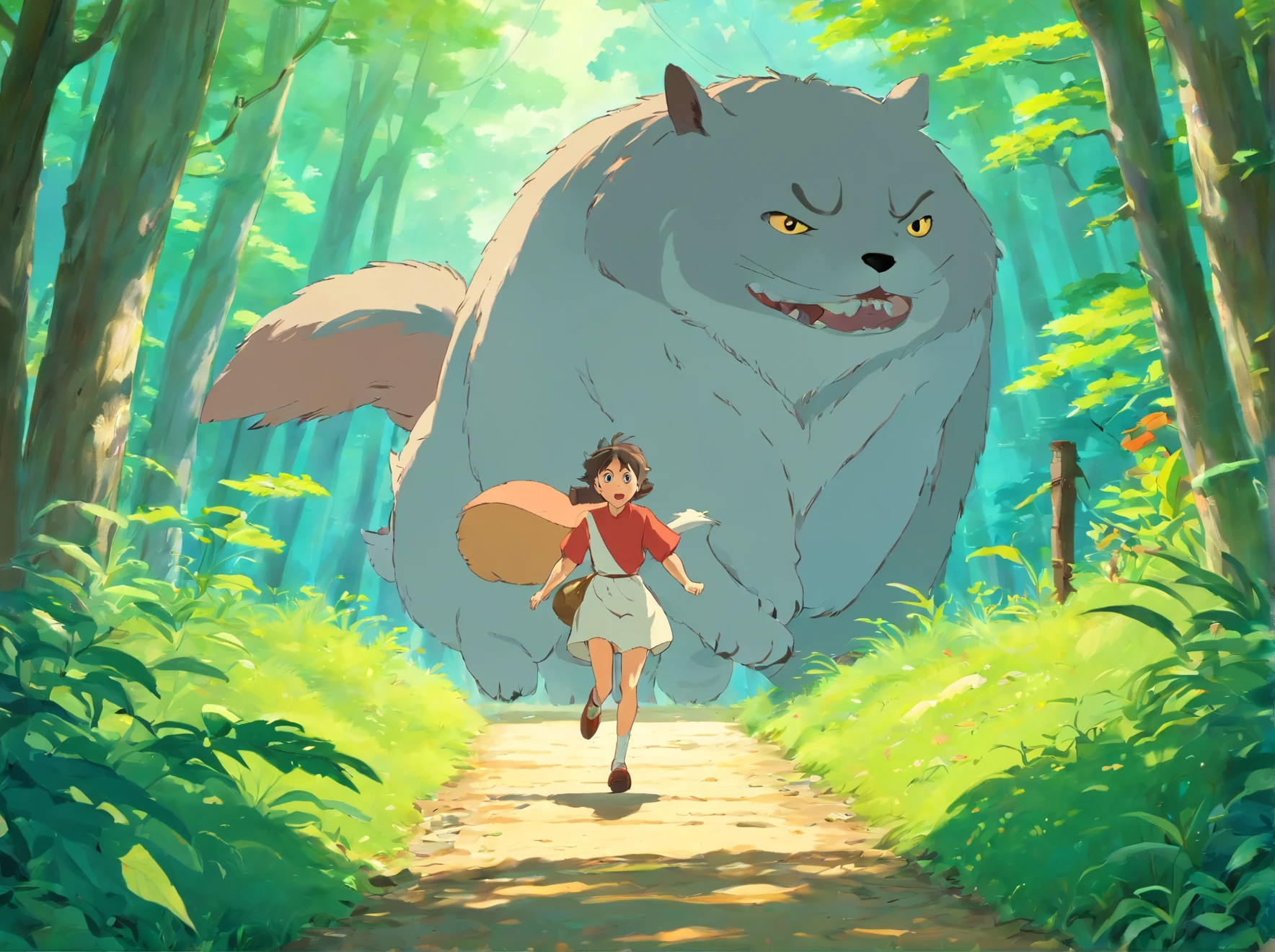 Animals are afraid to run forward