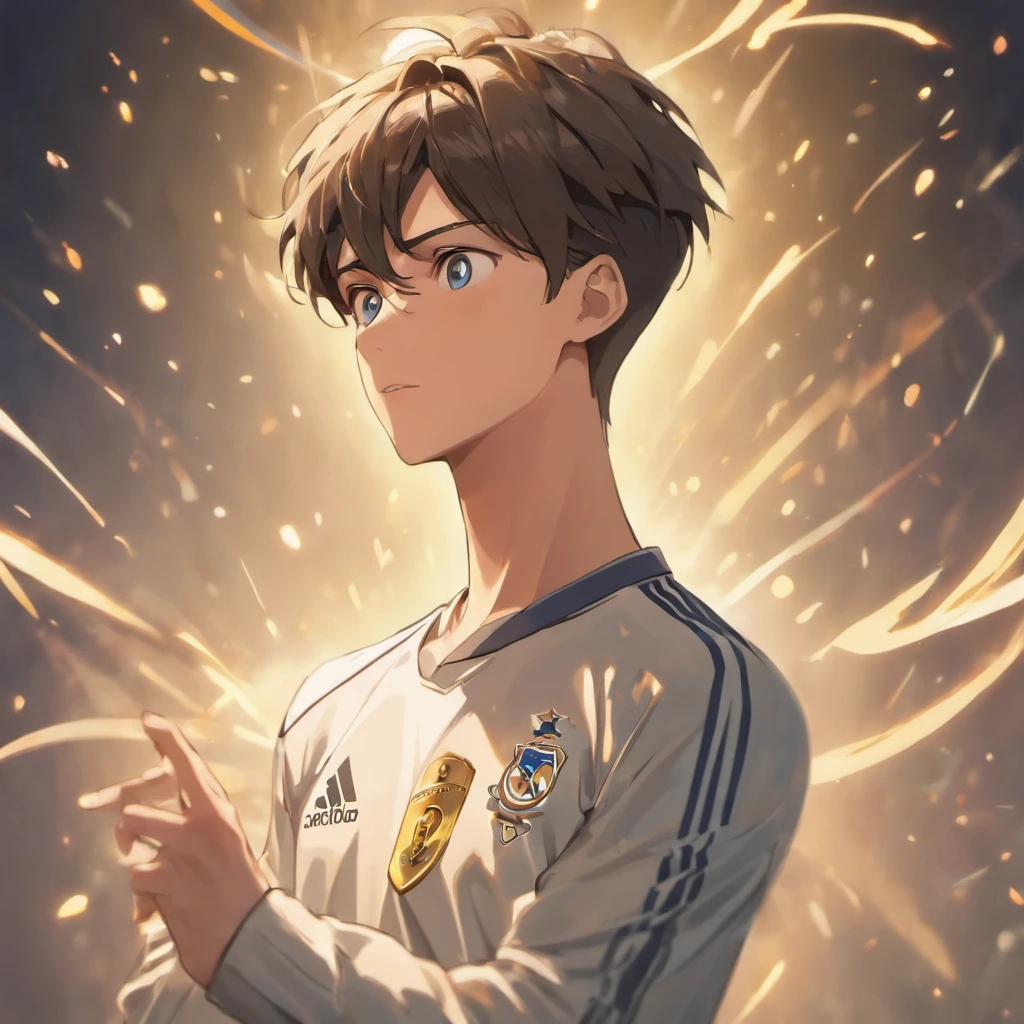 Cristiano Ronaldo,Terno Real Madrid,(pixer style) (Master Parts:1.2) (Bokeh) (Best Quality) (detailedskin) (Detailed texture) (8K) (clay) (Cinematic lighting)