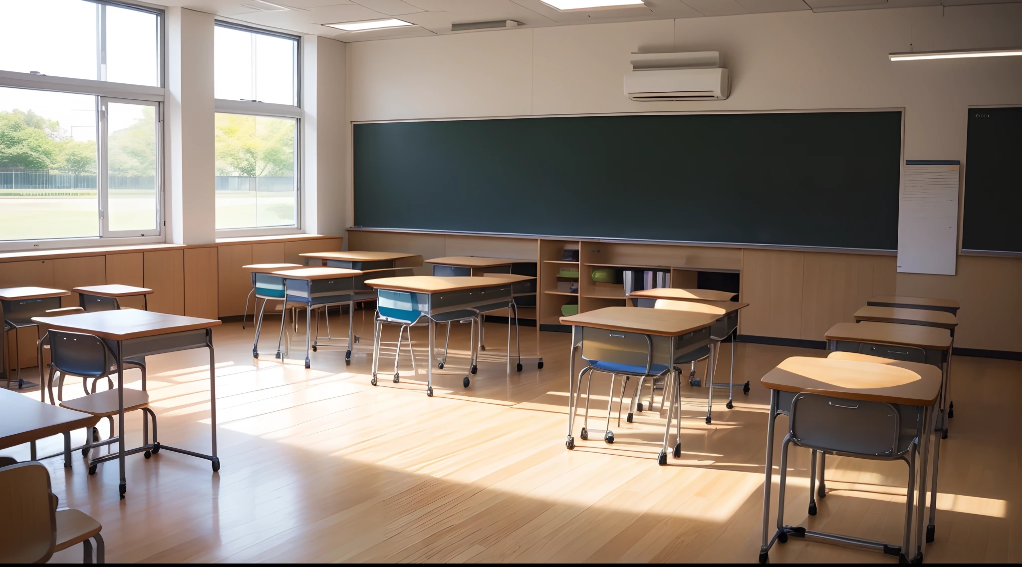 Modular design。Classroom space design that can be freely customized like building blocks