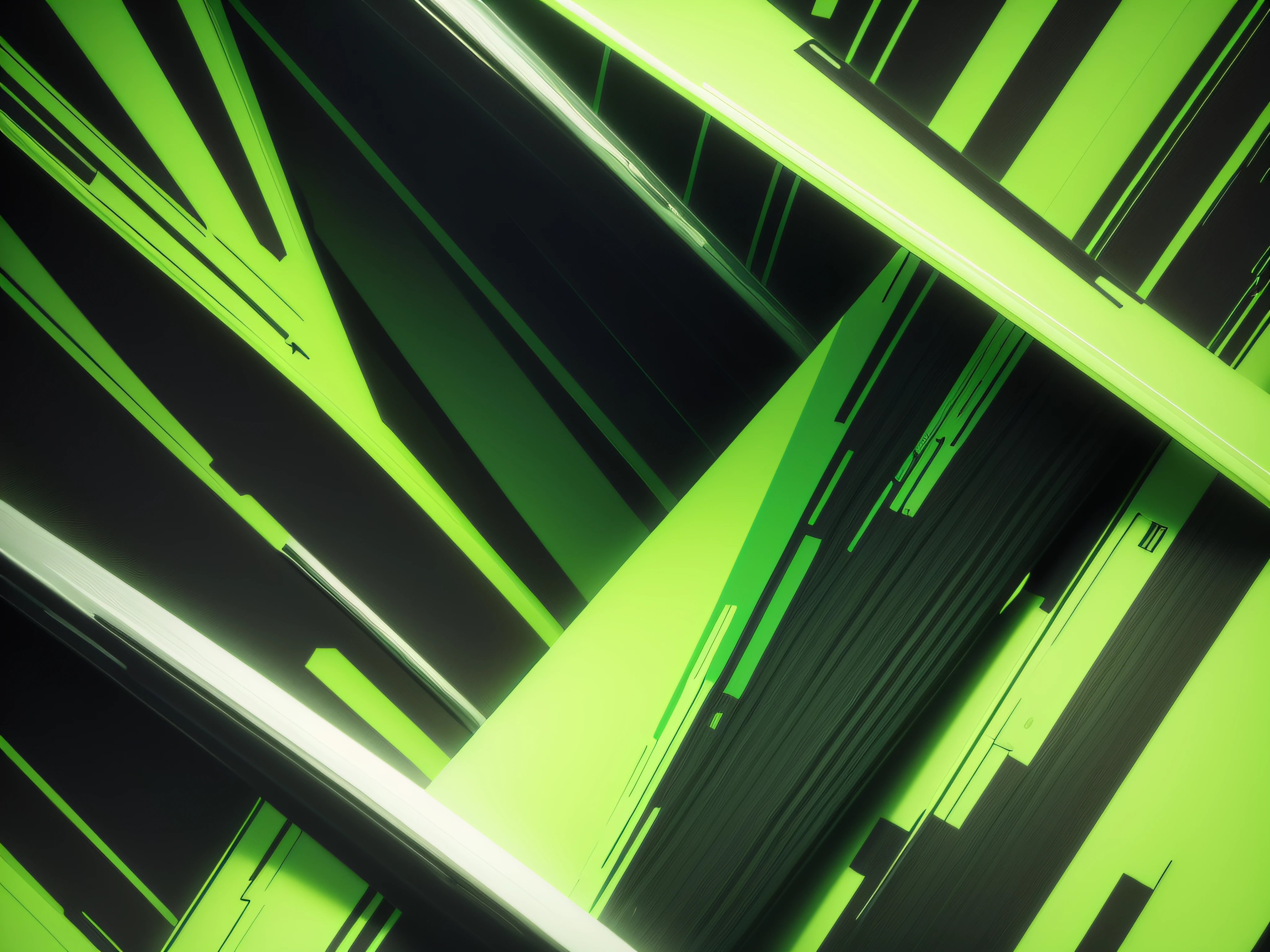 Abstract green and black background, high resolution background, technology
