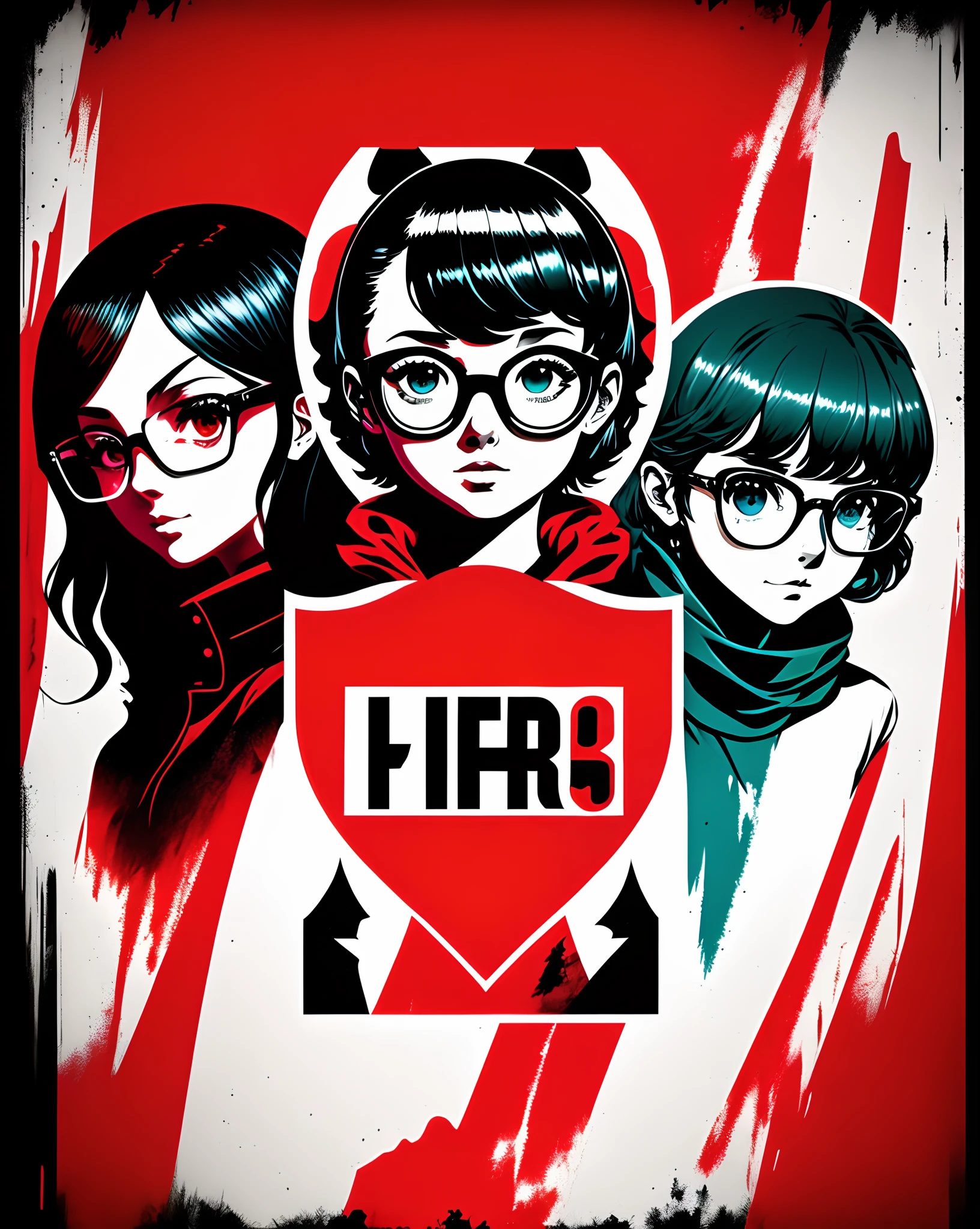 Pixar style movie poster for Persona 5