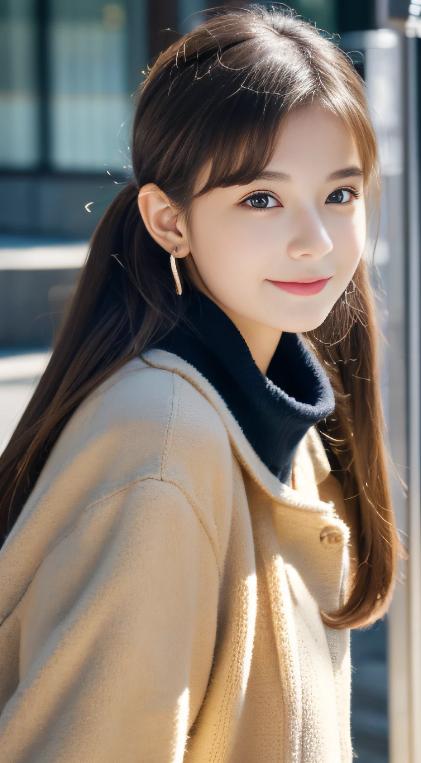 (((32K,very high res, high detailing, highly accurate,Masterpiece Girl 1:1.5))),Raw photo & realistic atmosphere,beautiful dark blue eyes,Detailed mouth,Glossy lips,Detailed eyebrows,Soft white skin that shines with every detail,,Eyes drawn in detail、Very beautiful eyes with azure eyes,Detailed lips、Very beautiful face,Very well-formed face、Lifelike face,shiny beautiful lips,Beautiful eyebrows,Infinite reality,Best design,(Insanely cute Japan -yeld hischool girl,,Beautifully shaped breasts,Very cute beautiful girl,Little Gilthy body,Outstanding style:1.5),Best Natural Makeup,Japanese ido,Korean Idols,Young sensual idol,Moist eyes,Dark Beautiful Deep Eyes,Beautiful butt,beauty legs,,camel's foot,:1.3),超A high resolution、,Natural and realistic face,Back lighting,Pure eyes are too cute,(((photorealisim,Photograph the whole body))),,Reality Live Action,(Fashionable earrings,,a necklace,A bracelet,gyuru,Glossy nail art,2022 Women's Teens Winter Casual Fashion,Down jacket,Black pants,white shoe,Calm and fashionable girl,light brown hair,Braided ear hair,独奏,little smiling,full body Esbian,Show full-body fashion,Leaning forward,Bend over, Only beauty young cute 15 year old girpetite and very cute 15-year-old girl:1.7),Nighin uya