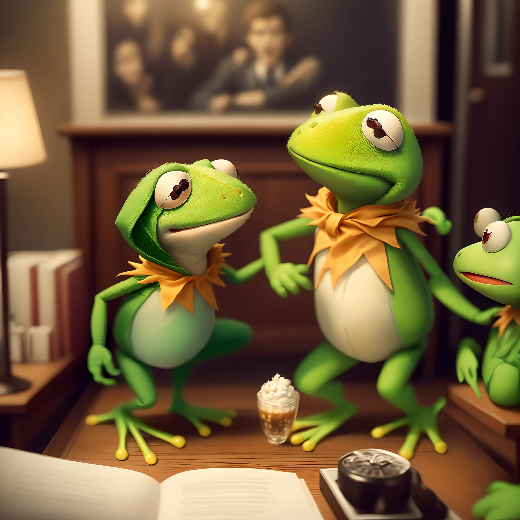 kermit the frog in the climax scene of a movie