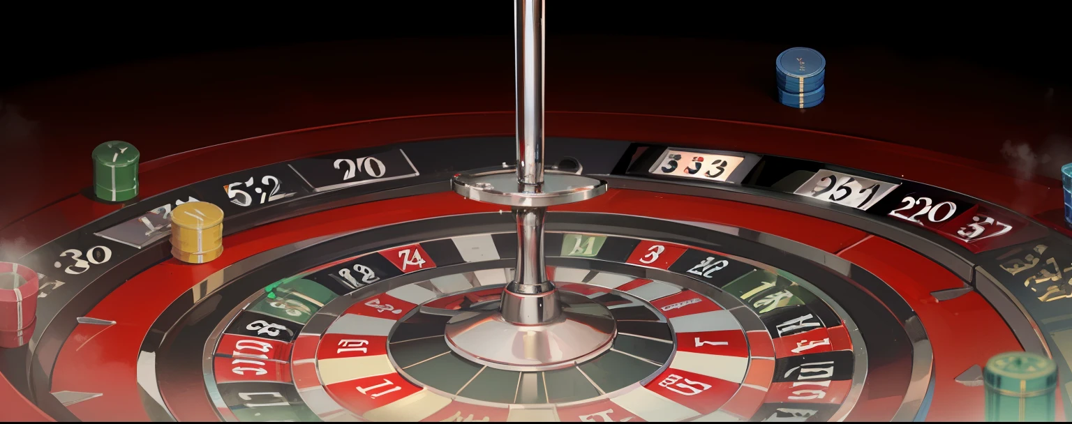 roulette wheel, photorealitsic