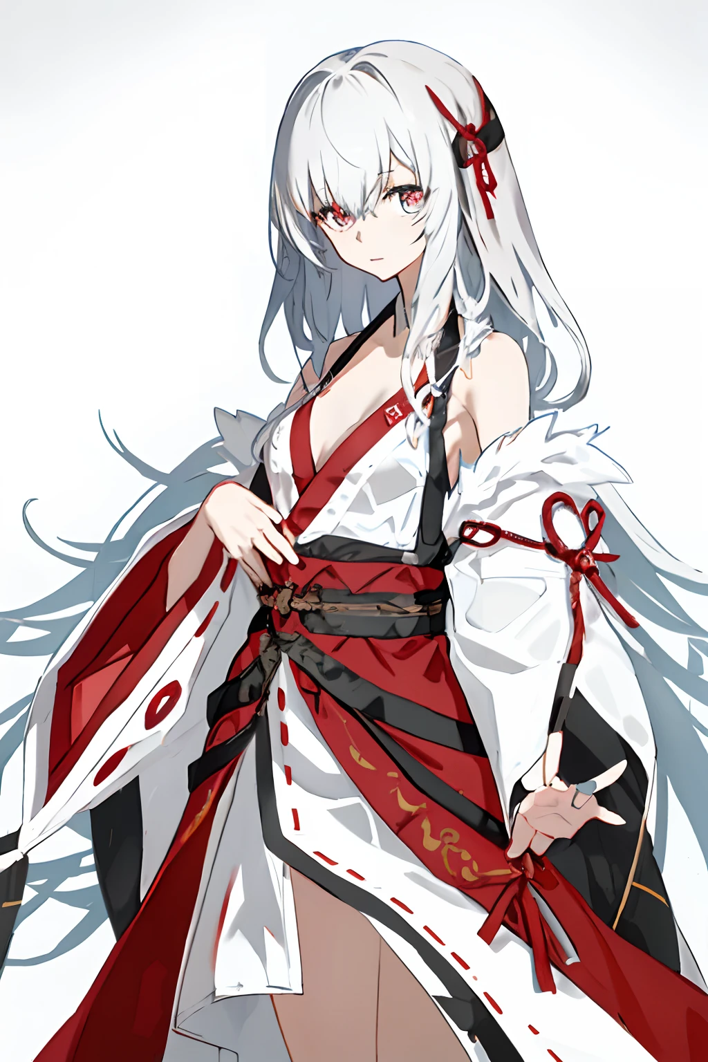 1girll，独奏，whaite hair，long whitr hair，