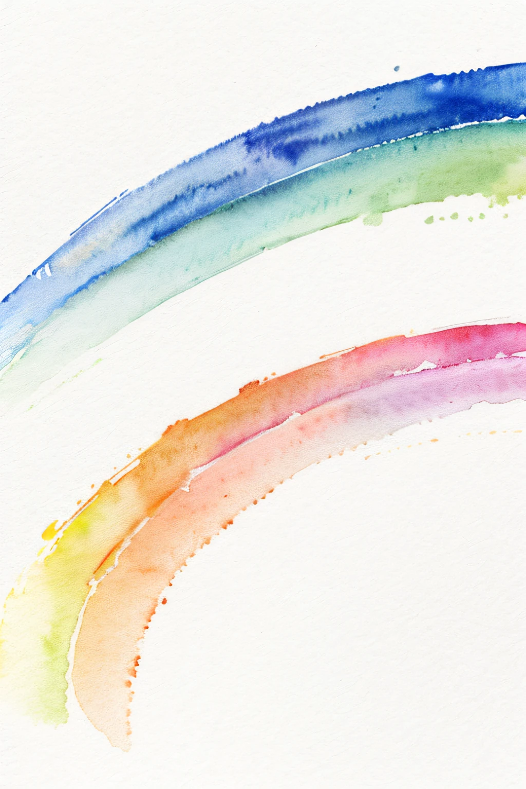 watercolor paiting,It features a simple,Lots of white space,Background Material,Watercolor texture,Rainbow gradient