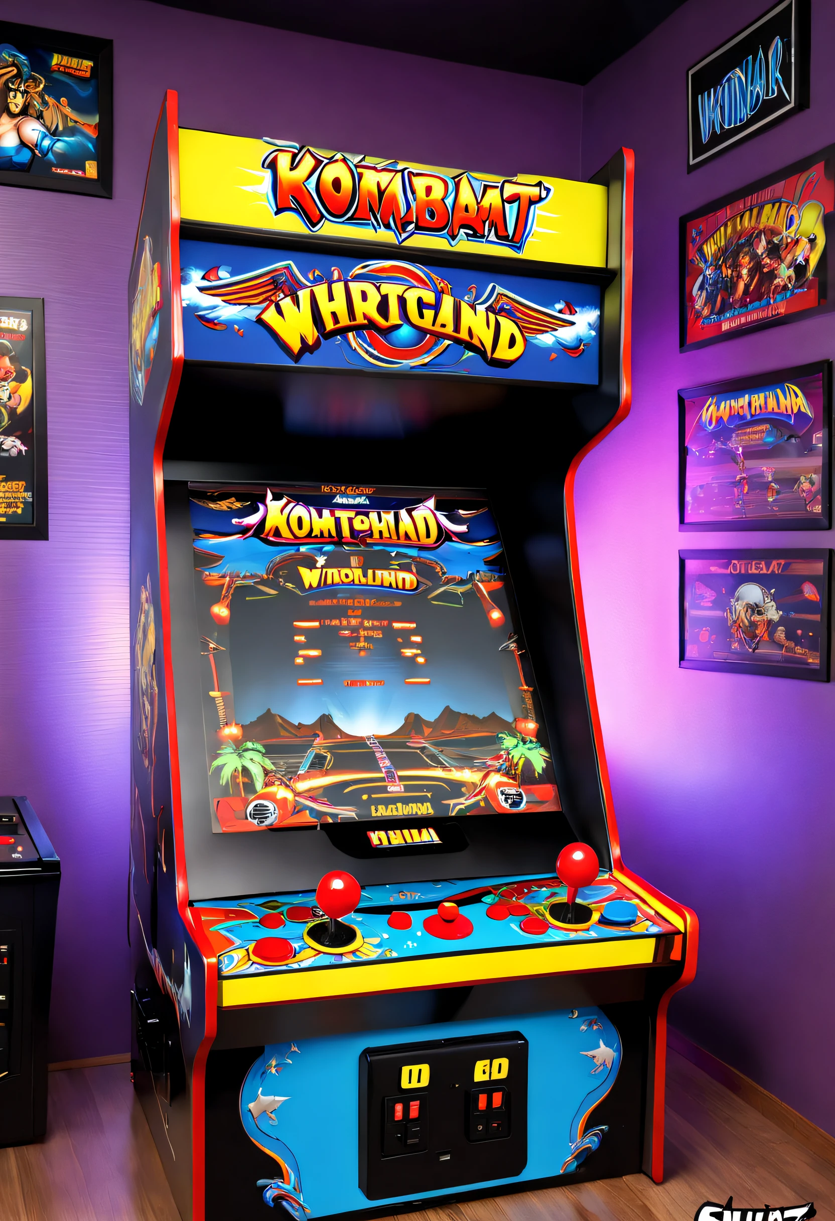 80shair,Retro,Arcade games,Nostalgia,Kombat Whirlwind