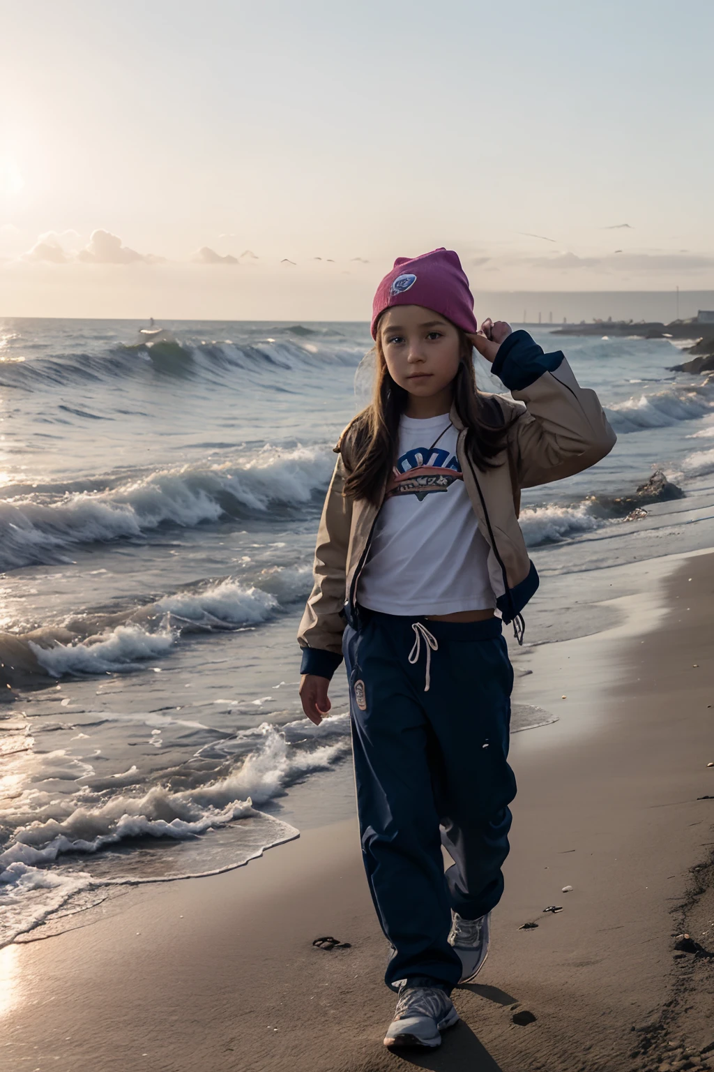 12 year old girl on the beach