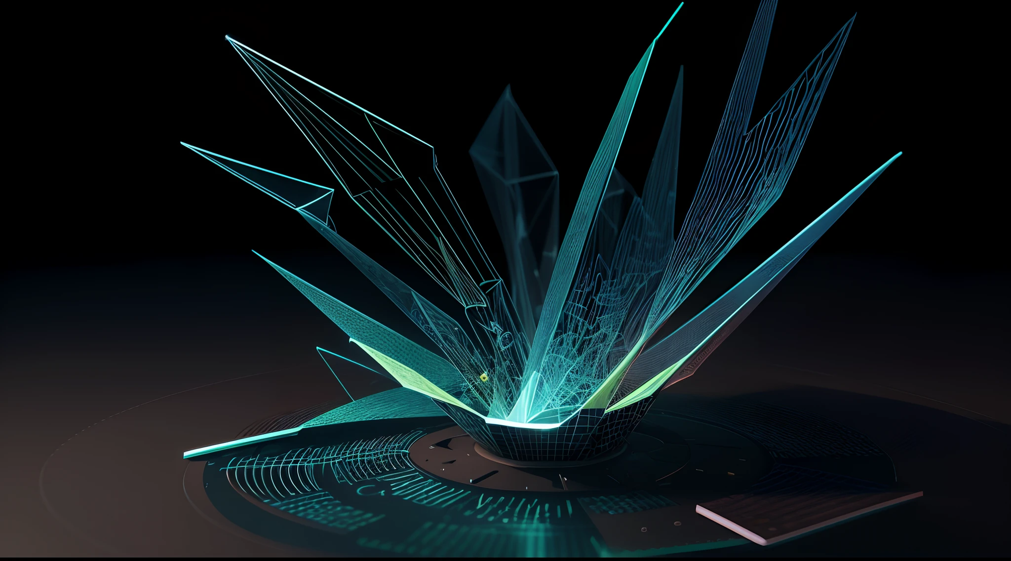 Engaging 3D visualization featuring stunning graphs、glinting