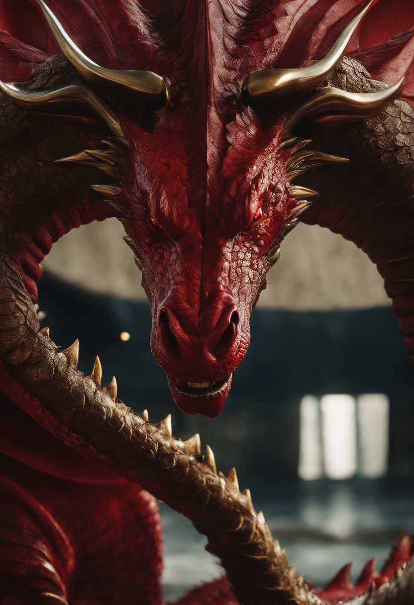 Imagens fantasticas de dragao vermelho