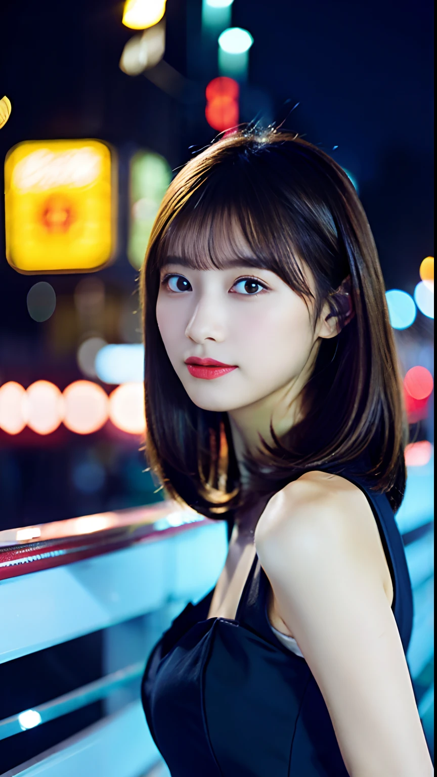 top-quality、One Beautiful Girl、nightcity、Camisole、Colossal tits,35mm lens,Cowboy Shot