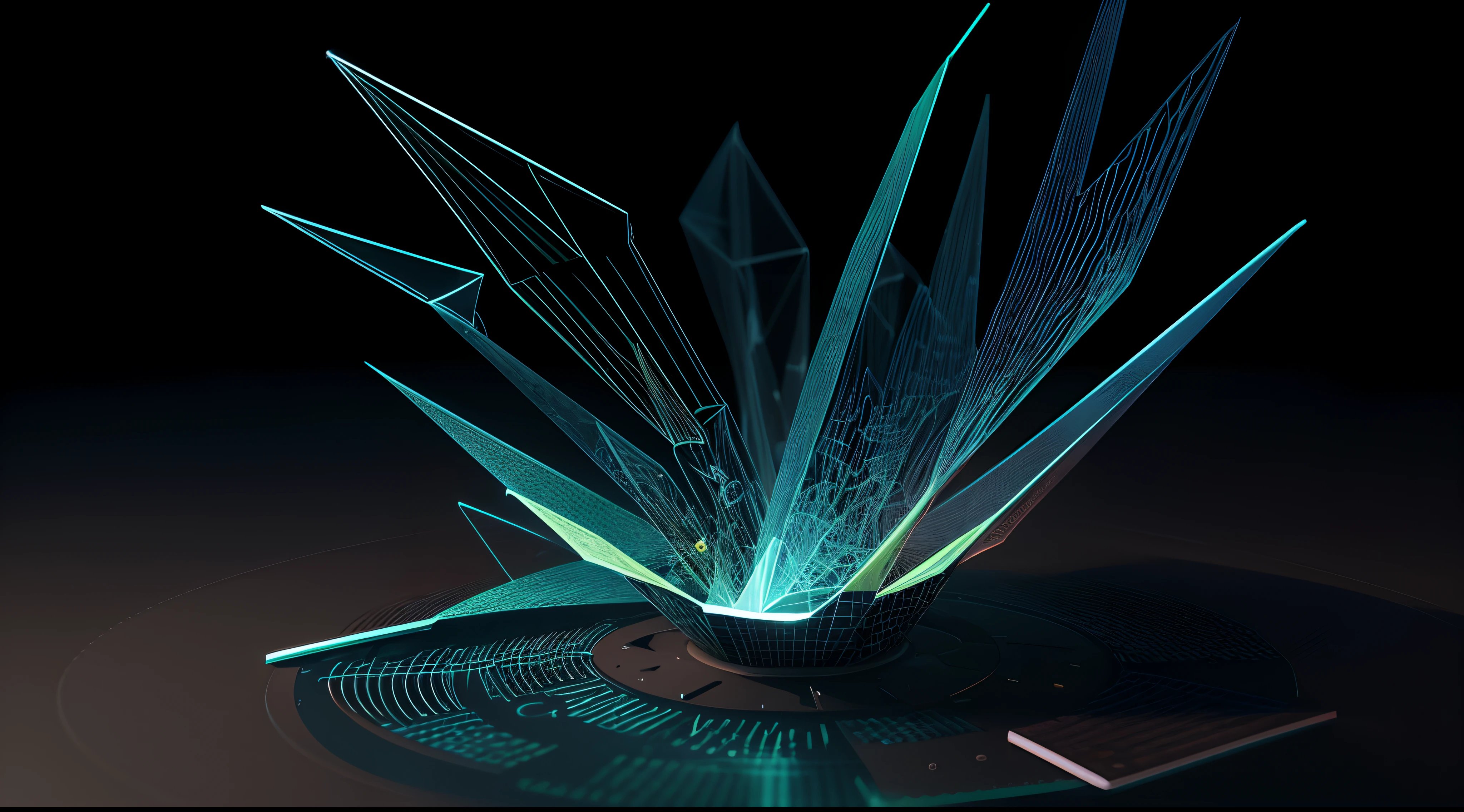 Engaging 3D visualization featuring stunning graphs、glinting