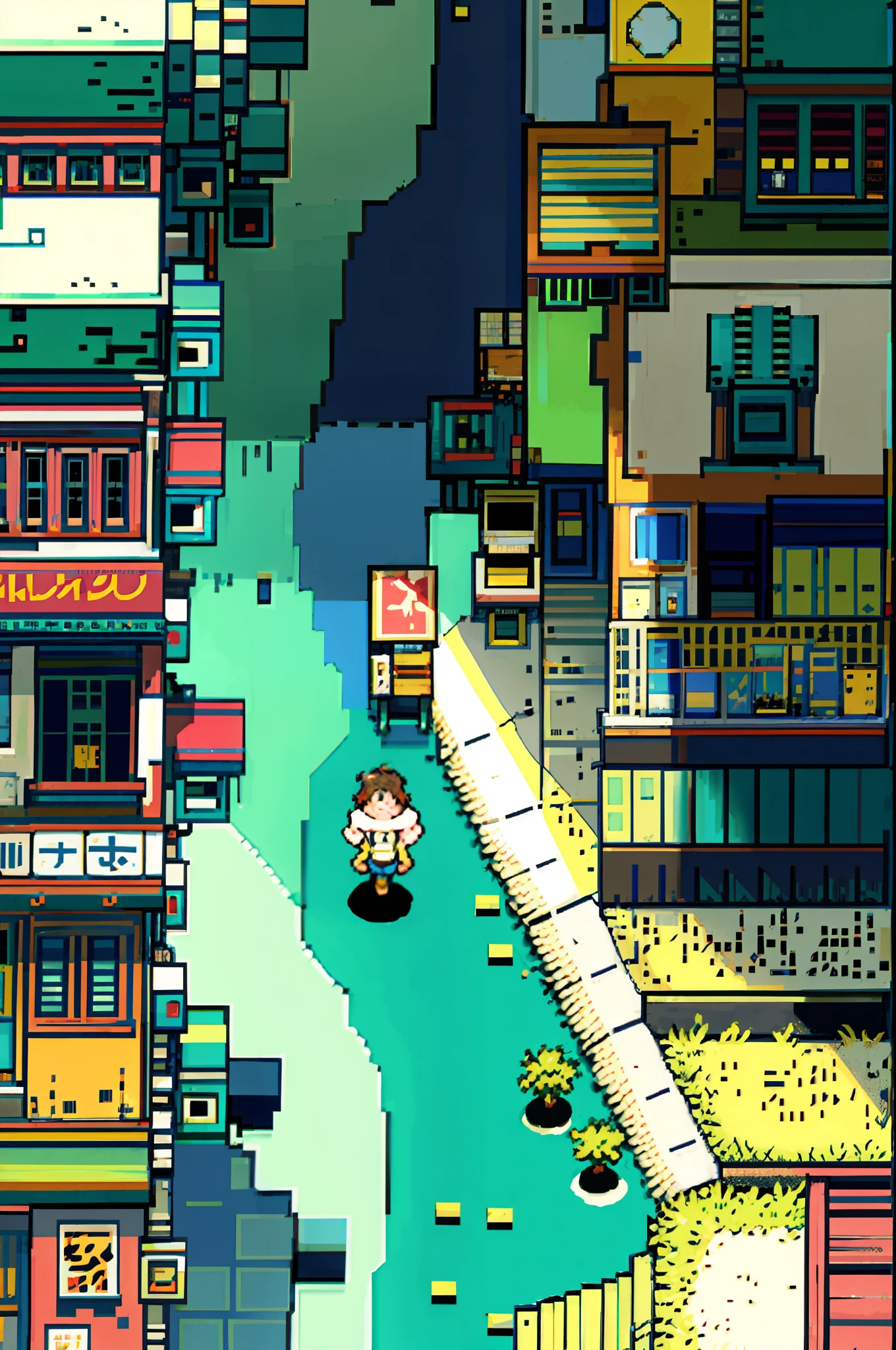 the street