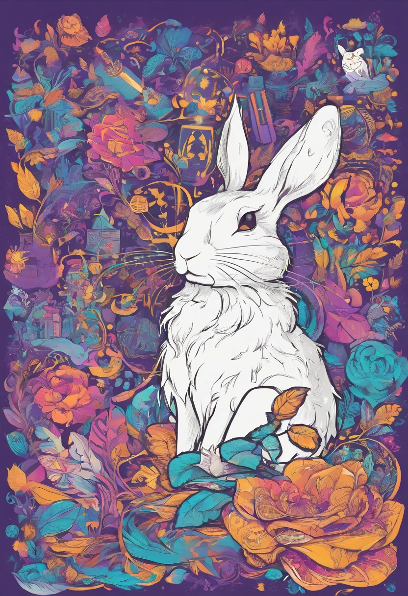 Potions,Gold edges,Magic hat,Blue-violet gradient,broom,candlestick,frogs,Demon Flame,chimneys,Hogwarts,parchment,wands,incantation,Cute little witch,purpleish color,bit girl,cute face,flatillustration,Peter Rabbit style,Sticker stickers,Handbook,Japanese stickers,Graphic illustration,clean backdrop,sticker outline,Line draft,A wide range of accessories,Animation style,full bodyesbian,acgc,Meticulous,Disassembly drawing,Disassembly design,the detail,8K high-definition,industrial design,white backgrounid,white ambient light,studio lit