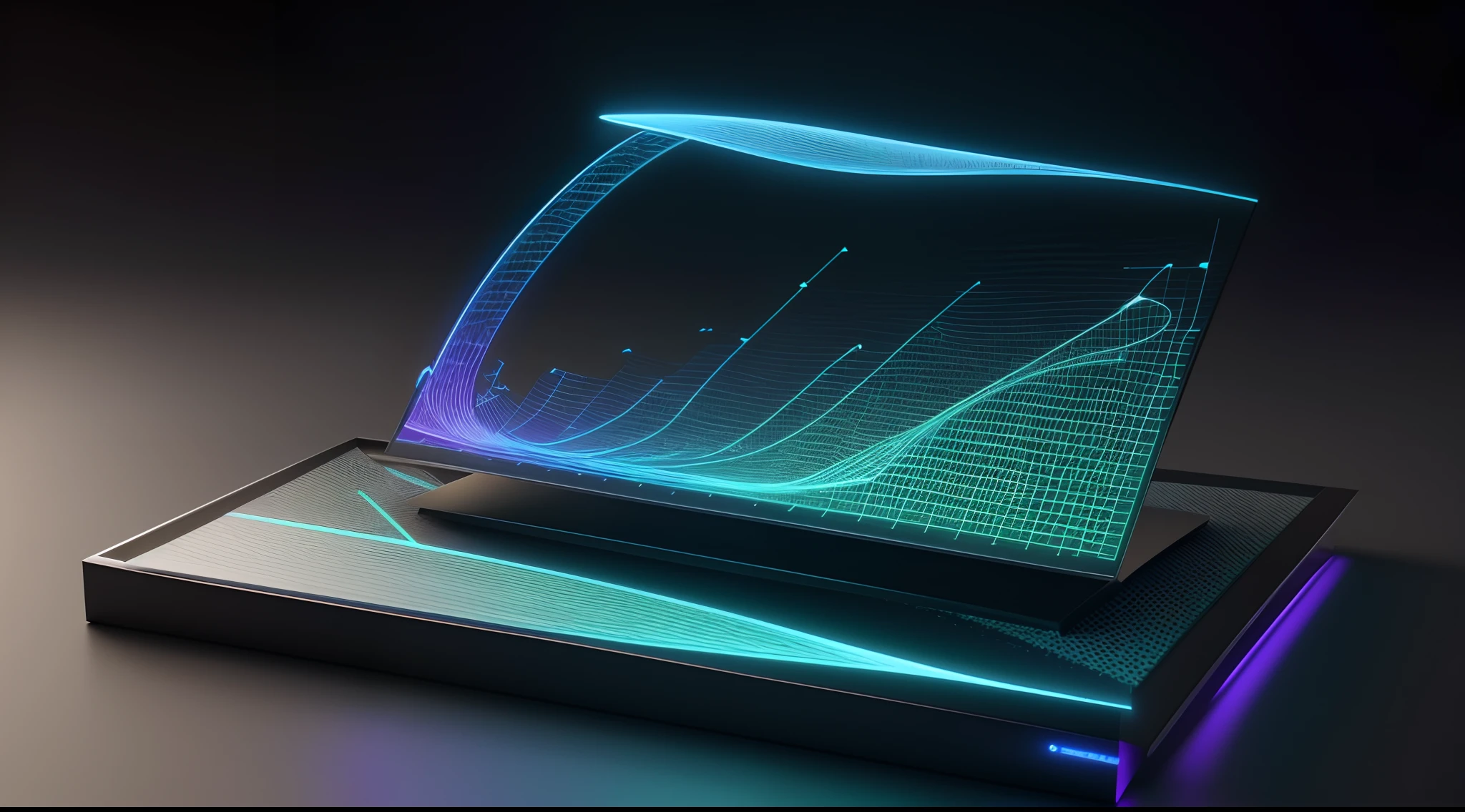 Engaging 3D visualization featuring stunning graphs、glinting