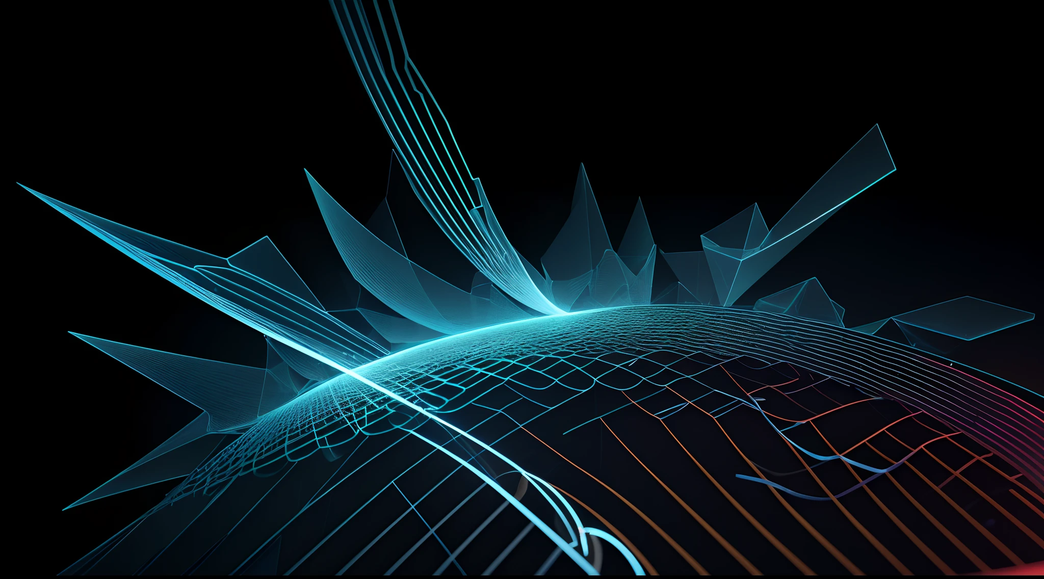Engaging 3D visualization featuring stunning graphs、glinting