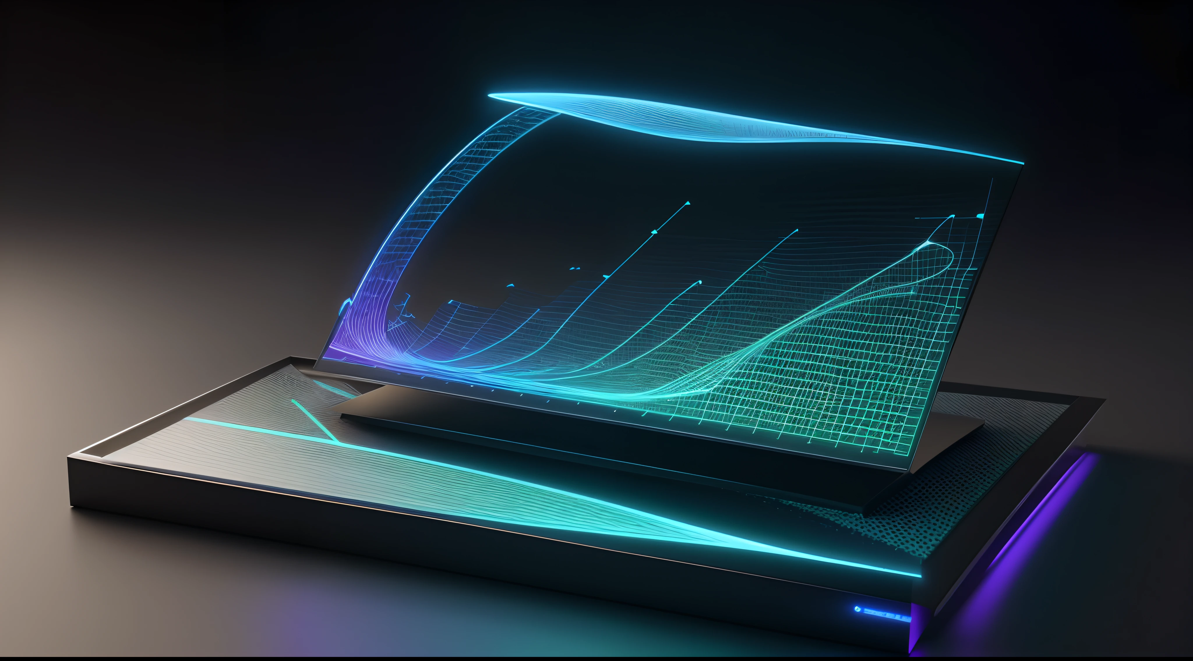 Engaging 3D visualization featuring stunning graphs、glinting