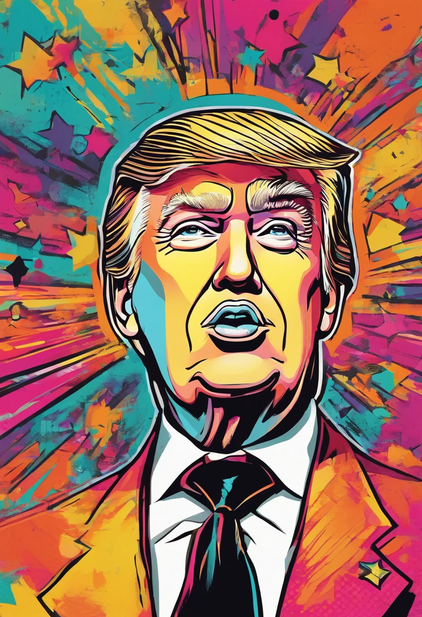 cartoon of donald trump.