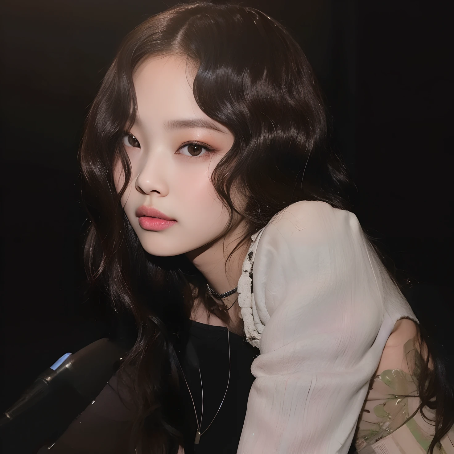 Imagen de una mujer con el pelo largo y una chaqueta de cuero, Blackpink Jennie, Retrato de Jossi de Blackpink, Jossi de Blackpink, Cynthwave, Jiyun Chae, Taejune Kim, Parque Ji-min, Shin Min Jeong, Retrato Jisoo Blackpink, Heonhwa Choe, Jisoo de Blackpink, Jisoo de Blackpink, Lee Ji - Eun