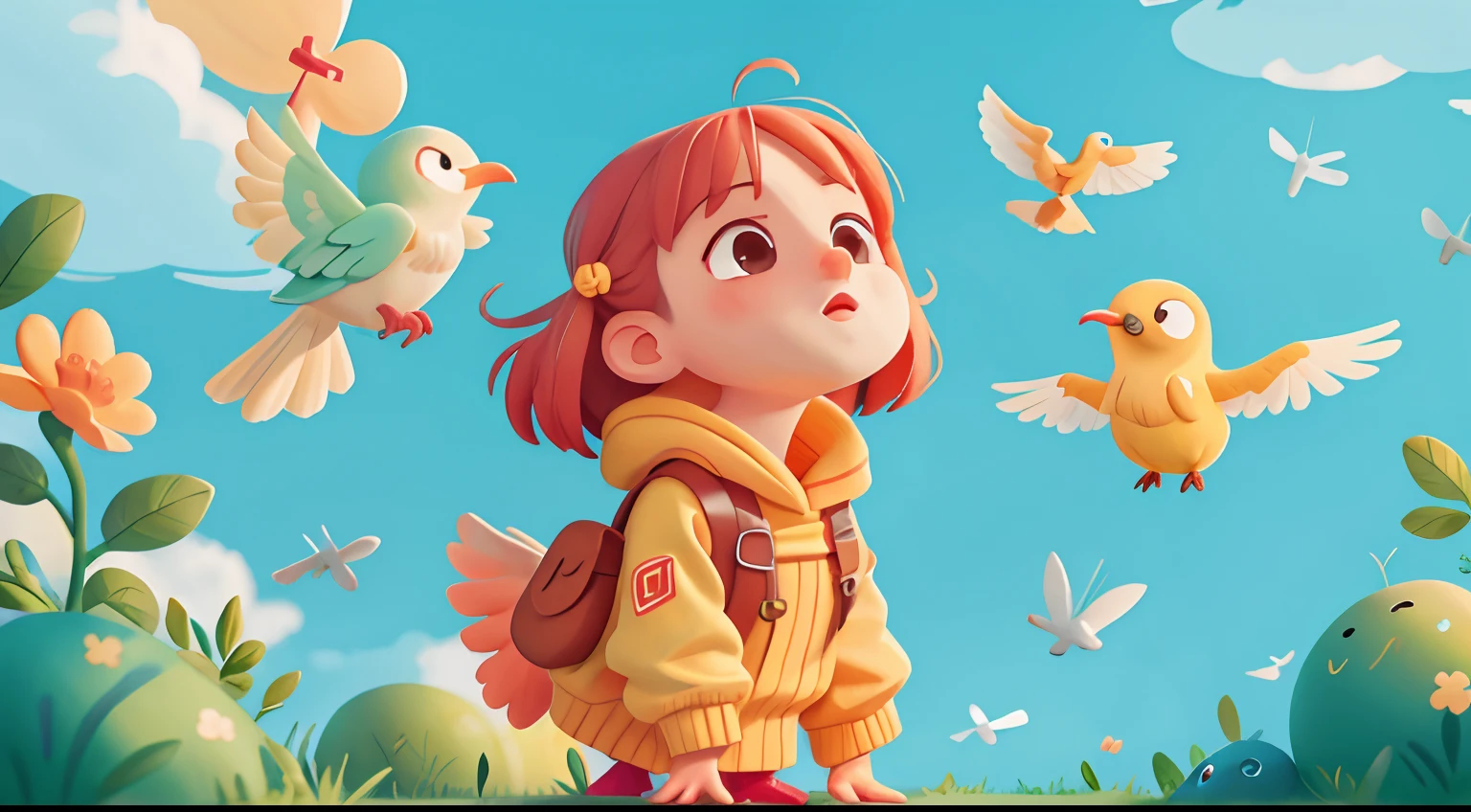 birds in the sky