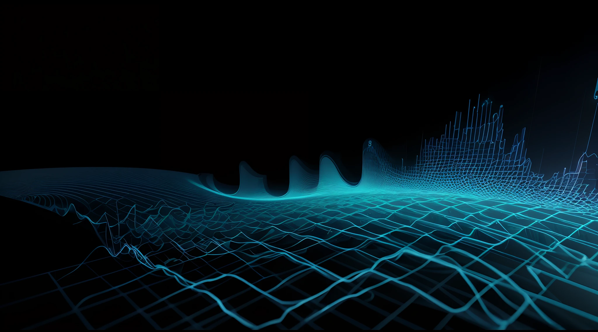 Engaging 3D visualization featuring stunning graphs、glinting