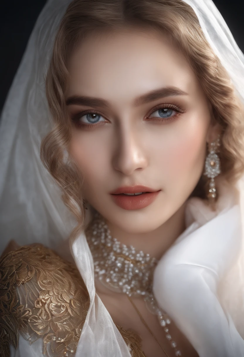 .RAW, analog, Nikon Z 85mm, ((of the best quality)), 4K, Intricate details, highlydetailed, sharp focus, Professional, photo-realistic, Post-Processing, maximum detail, roughness, real life, ultra realistic, Photorealism, Cinematography, Cinematography, Silhouette lights, (Realistic, photo-realistic:1.37),amazing, fine details, A masterpiece,of the best quality,official art, Extremely detailed CG unity 8k wallpaper,perfect artwork,upperbody, shiny hair, glowingeyes, lustrous skin, Realistic, Lower chest, huge breasts,Perfect female figure, mature female, milf, Narrow waist, look at viewer,lace,seductive pose, Sexy pose, alluring,of the best quality ,A masterpiece, illustrations, an extremely delicate and beautiful, extremely detailed , amazing, fine details, A masterpiece,of the best quality,official art,Absurdity, incredibly ridiculous, huge file size, super-detailed, high-resolution, extremely detailed,beautiful detailed girl, extremely detailed eyes and face, beautifully detailed eyes,light on face,cenematic lighting,see-through,look at viewer,White pajamas, Transparent material, protruding, Exposing the buttocks,sfw:1.5,A masterpiece, of the best quality, High best quality, High sharpness, High quality texture, High-quality shadows, high detailed, beautiful details, finely detailed, extremely detailed CG, detailed texture, Realistic facial representation, Realistic, colourful, delicate, cinematic light, side lighting, lens flares, Ray tracing, sharp focus, (Intricate details, makeup, (Delicate beautiful and delicate face, Delicate beautiful and delicate eyes, a face of perfect proportion, high detail skin, detailed skin, The optimal ratio is four fingers and one finger, The arms are under the breasts, Medium room, wide hips, Smooth abdomen, Skinny and skinny,trendy, 独奏 ,(young), Facial highlights, upperbody, Detailed face, Tear moles, White skin, silver hair, Braided hair, look at viewer, Big eyes, Silk robe, (Hollow pattern, white, silk), Earrings, slim figure, Deluxe Room, professional lighting, Tear the robe