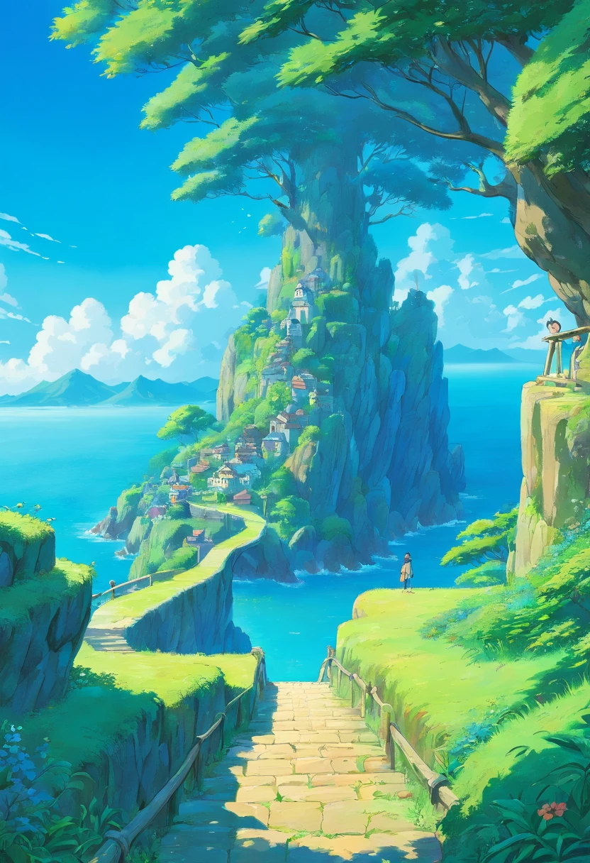 blue geography background